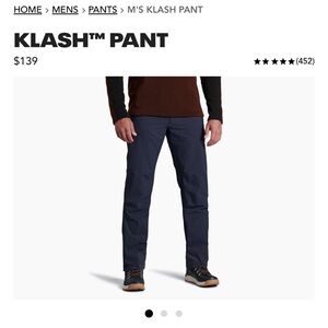 Kuhl Klash Men’s pants 34x32
